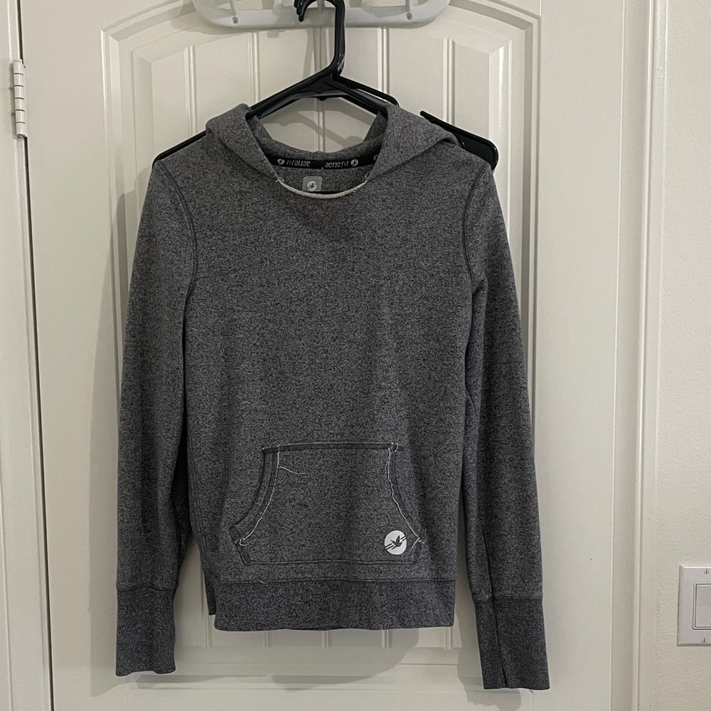 Aerie Gray Hoodie Sweatshirt